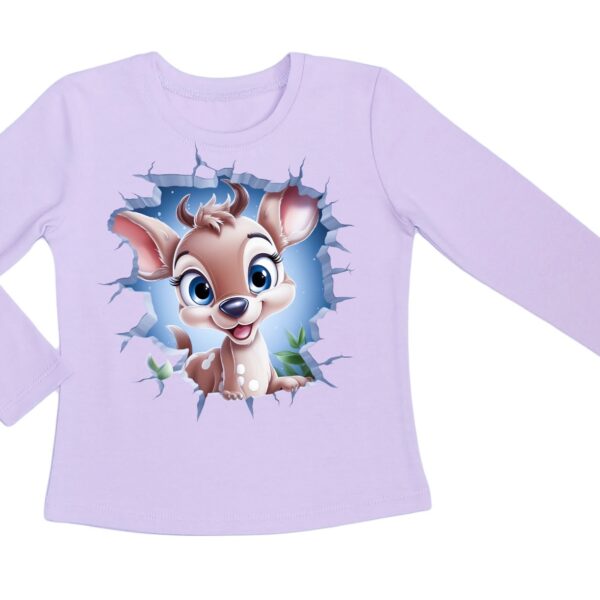 MARIELA Бебешка блуза за момиче в бледо лилаво