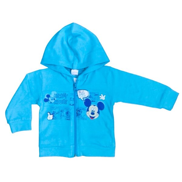 SVETLI Суитшърт за бебе с цип и качулка