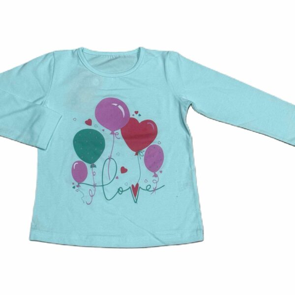 Детска блуза с дълъг ръкав за момиче