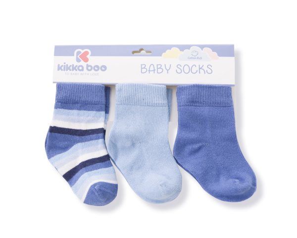 Бебешки чорапи Stripes Light Blue 1-2гout of stock