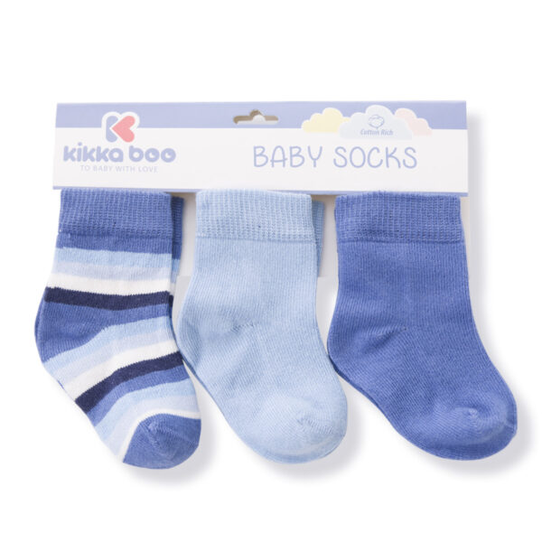 Бебешки чорапи Stripes Light Blue 2-3гin stock