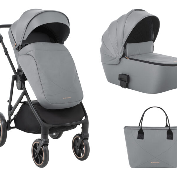 Комбинирана количка 2в1 с кош за новородено Thea Grey 2024in stock