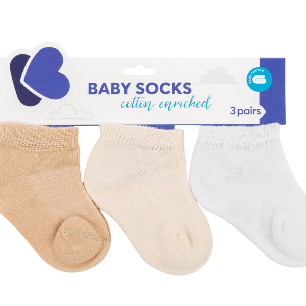 Бебешки летни чорапи Beige 2-3гin stock