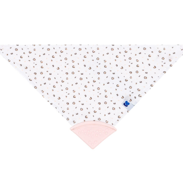 Лигавник-бандана с чесалка Savanna Pattern Pinkin stock