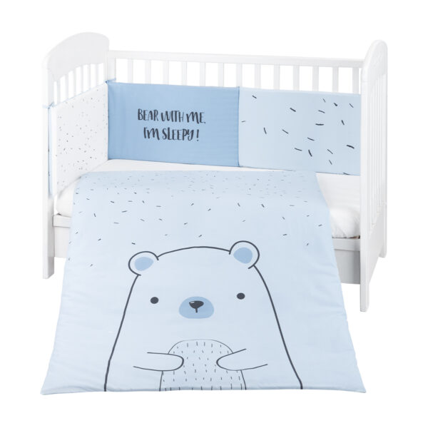 Бебешки спален комплект 2 части EU style 70/140 Bear with me Bluein stock