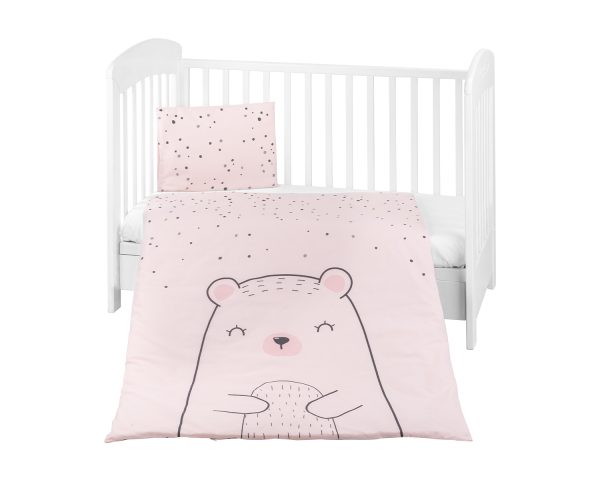 Бебешки спален комплект 3 части Bear with me Pinkout of stock