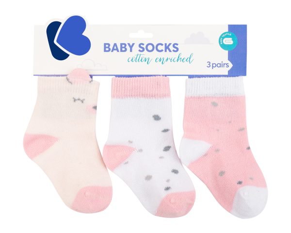 Бебешки чорапи с 3D уши Bear with me Pink 0-6мout of stock