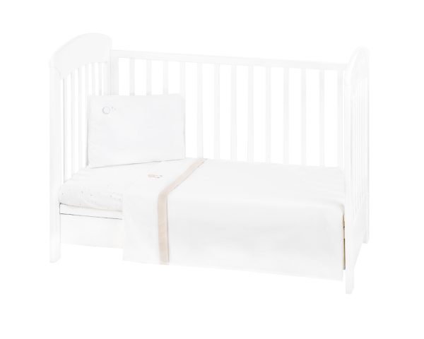 Бебешки спален комплект с бродерия 3 части EU Style 60/120 Dream Big Beigeout of stock