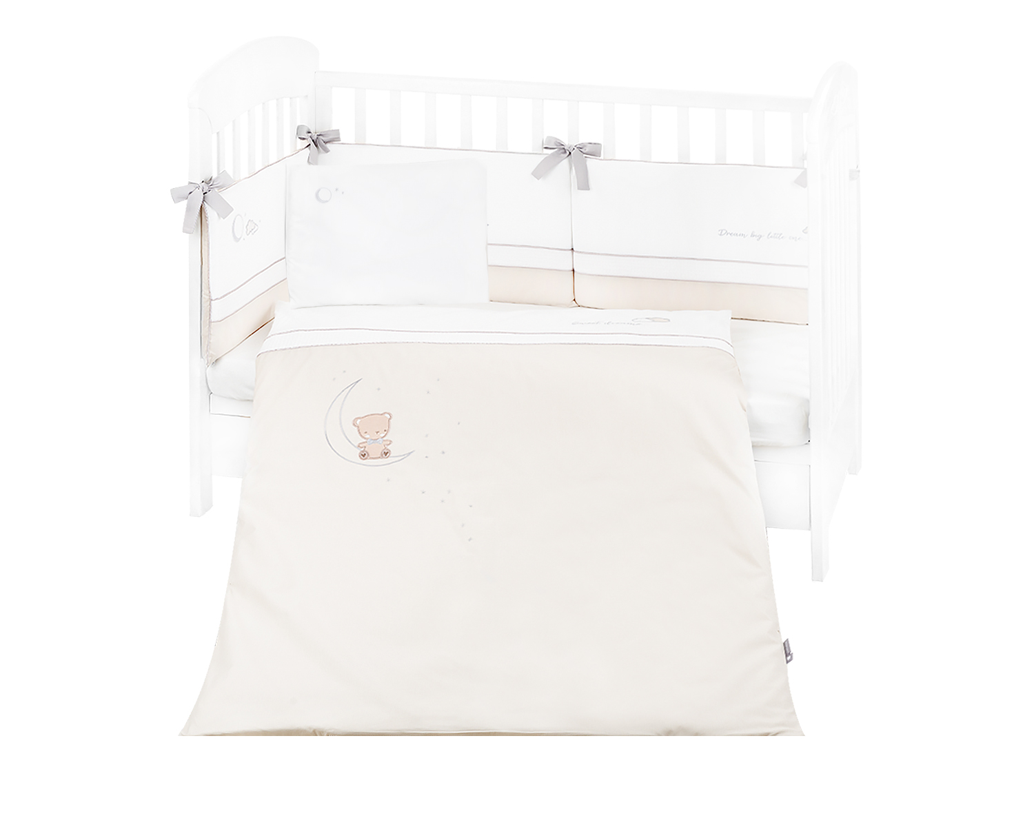 Бебешки спален комплект с бродерия 6 части 70/140 Dream Big Beigein stock