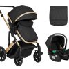 Комбинирана количка 3в1 трансф. седалка Darling Black 2024in stock