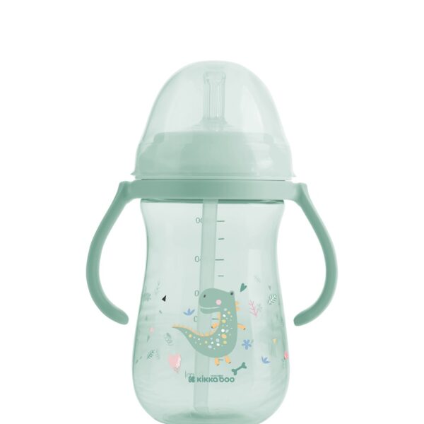 Чаша със силиконовa сламка 300мл Dino World Mintin stock