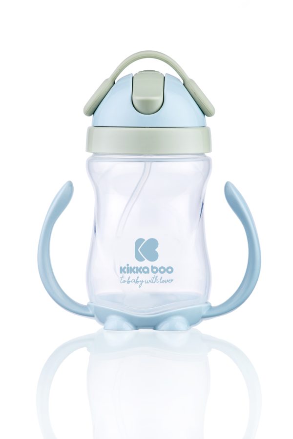 Чаша неразливаща със сламка 300мл Bluein stock