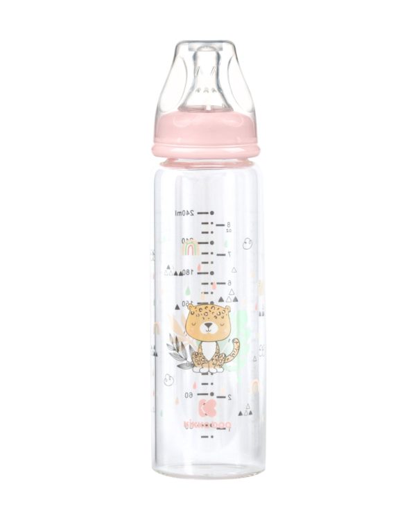 Шише стъклено 240мл Savanna Pinkin stock