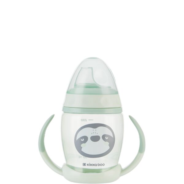 Чаша със силиконов накрайник 200мл Happy face Mintin stock