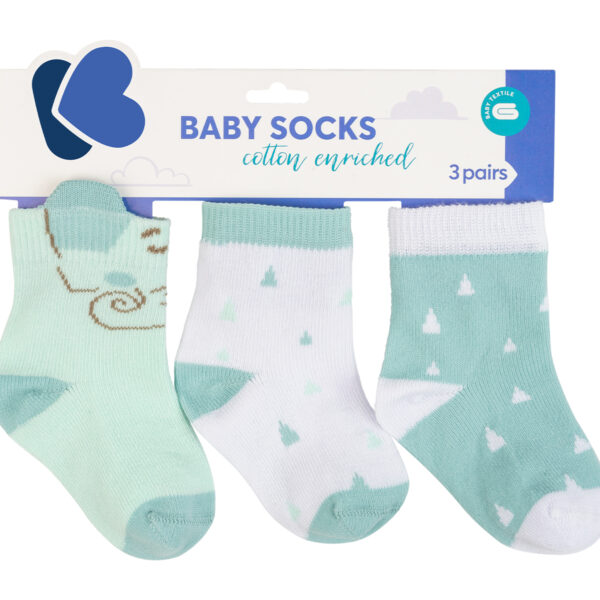 Бебешки чорапи с 3D уши Elephant Time 2-3гin stock