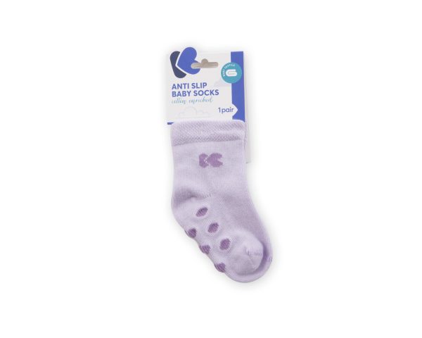 Бебешки чорапи с релефно стъпало Purple 6-12мin stock