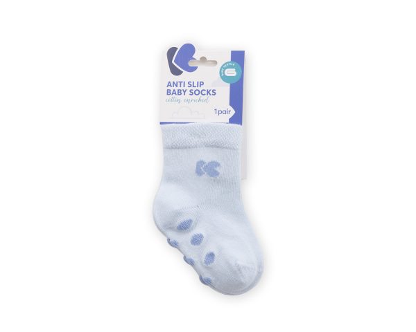 Бебешки чорапи с релефно стъпало Light Blue 6-12мin stock