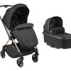 Комбинирана количка 2в1 с кош за новородено Lanah Blackin stock