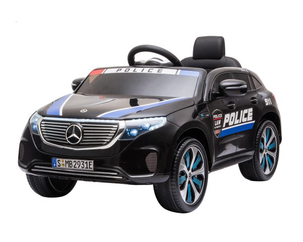 Акумулаторна кола Licensed Mercedes Benz EQC400 Police Blackin stock