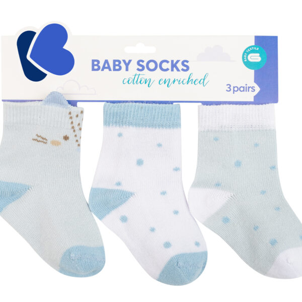 Бебешки чорапи с 3D уши Little Fox 2-3гin stock