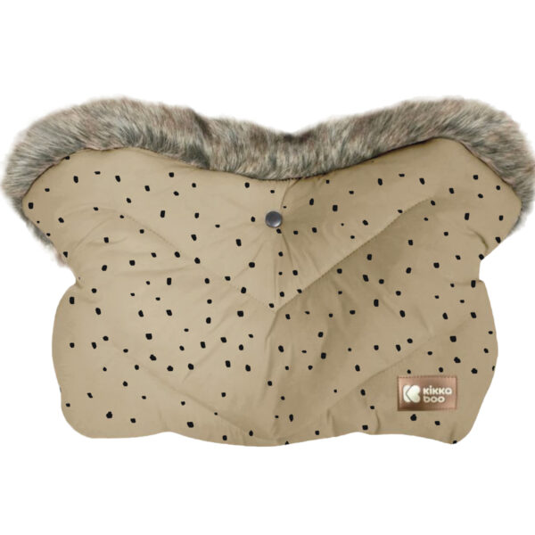Ръкавица за количка Luxury Fur Dots Beigein stock