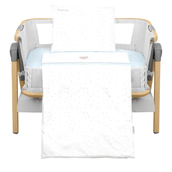 Бебешки спален комплект за мини-кошара 5ч Dream Big Bluein stock