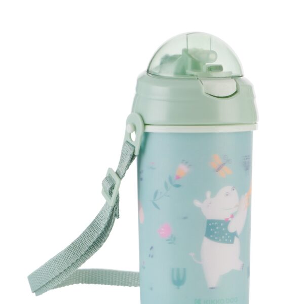 Чаша със силиконовa сламка и каишка 450мл Music Fest Mintin stock