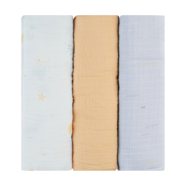 Комплект 3 бр муселинови пелени 100х100 см Seally Mein stock