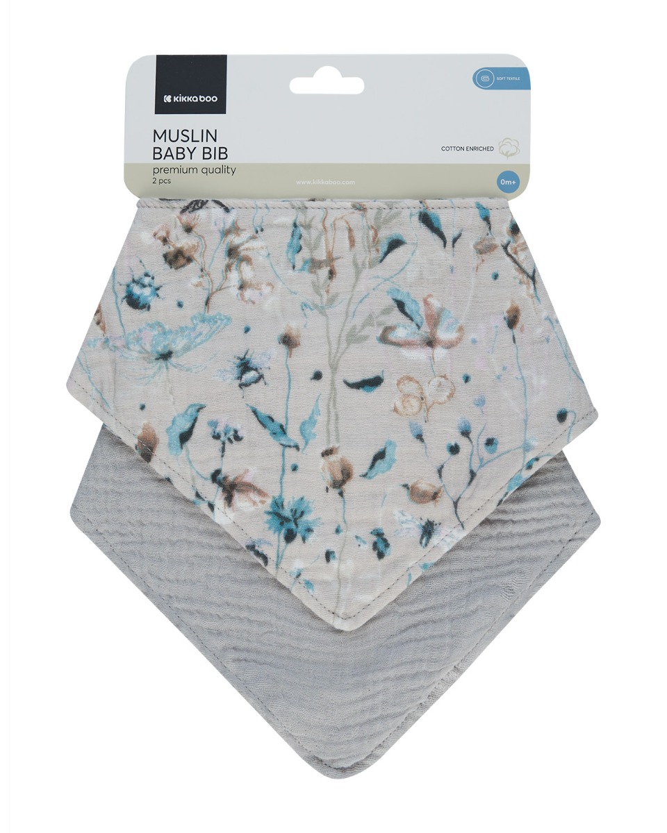 Комплект 2 бр муселинов лигавник Dreamy Fields Greyin stock