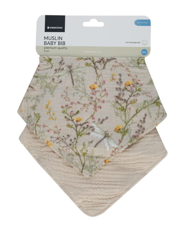 Комплект 2 бр муселинов лигавник Secret Garden Beigein stock