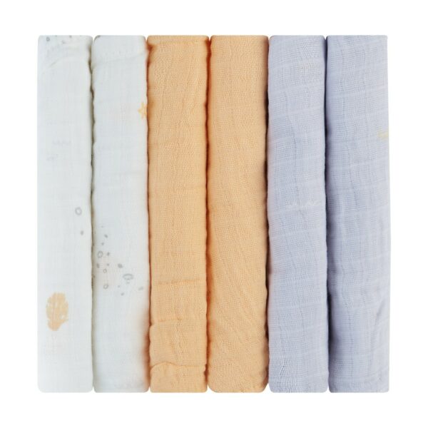 Комплект 6 бр муселинови кърпички 30х30 см Seally Mein stock
