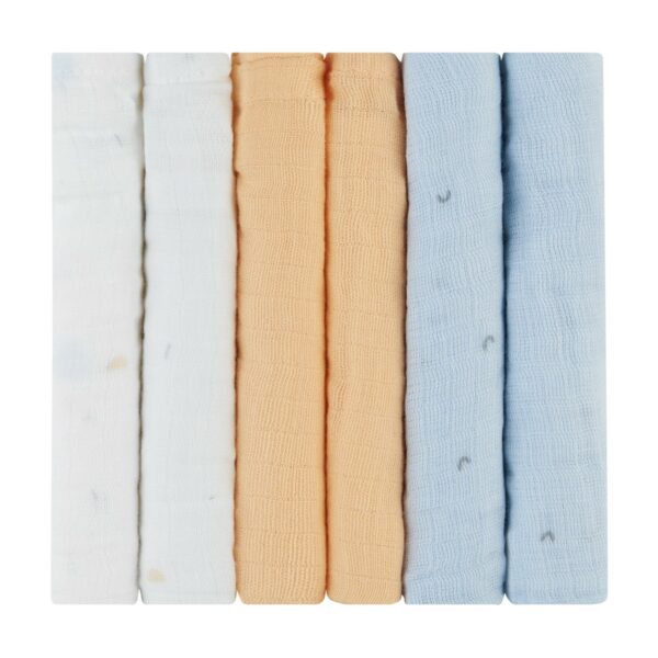 Комплект 6 бр муселинови кърпички 30х30 см Stripy Friendsin stock