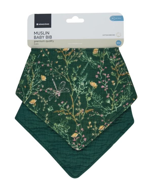Комплект 2 бр муселинов лигавник Secret Garden Greenin stock