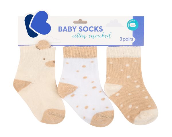 Бебешки чорапи с 3D уши My Teddy 0-6мin stock