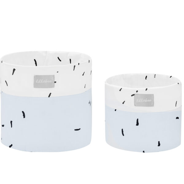 Комплект кош за аксесоари 2 бр - 18см и 14см Bear with me Bluein stock