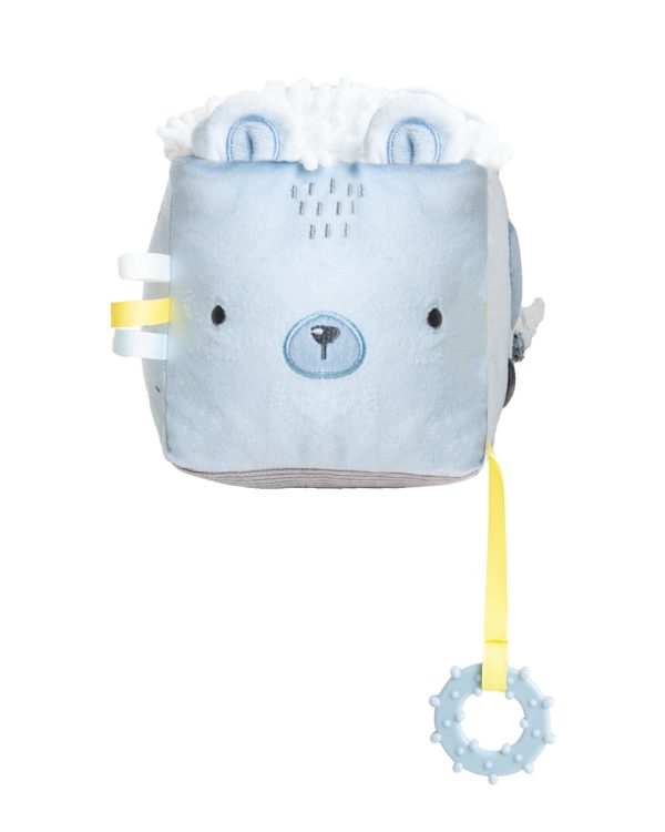 Плюшено кубче Bear with me Bluein stock