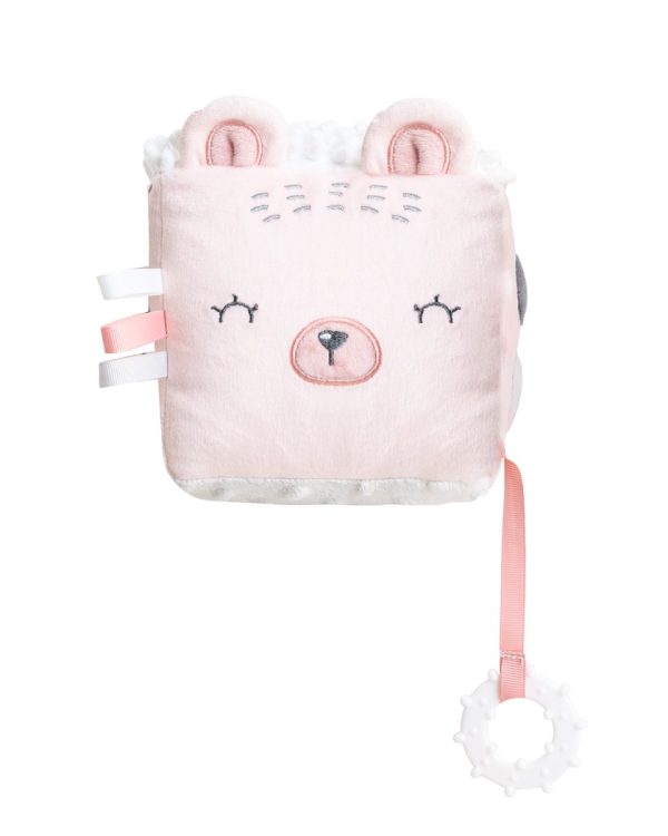 Плюшено кубче Bear with me Pinkin stock