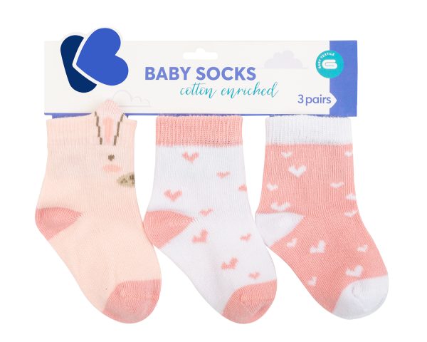 Бебешки чорапи с 3D уши Rabbits in Love 0-6мout of stock