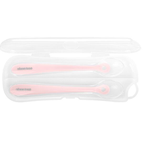 Лъжици силиконови в кутия 2бр Pinkin stock