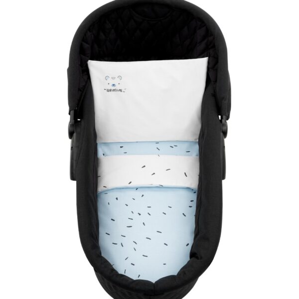 Бебешки спален комплект за количка 6 части Bear with me Blueout of stock