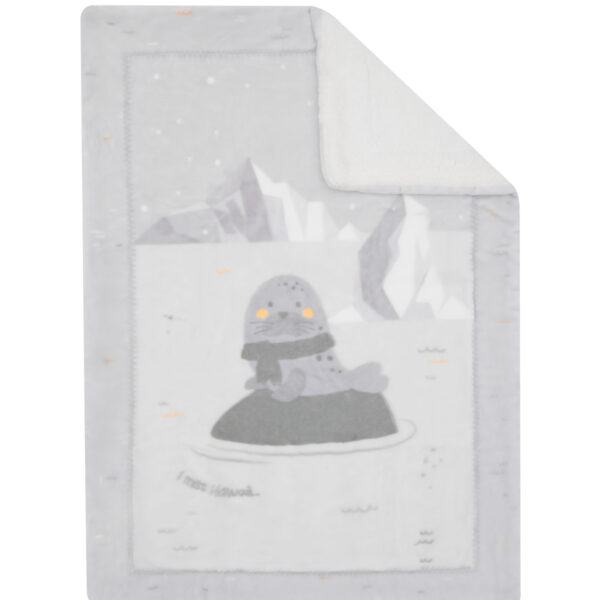 Супер меко бебешко одеяло с шерпа 80/110 см Seally Mein stock