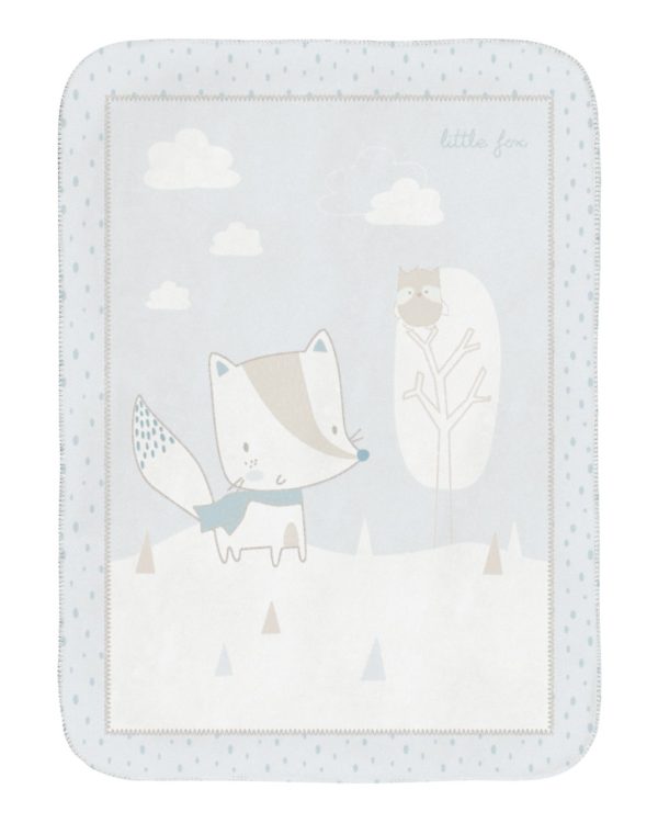 Супер меко бебешко одеяло 110/140 см Little Foxin stock