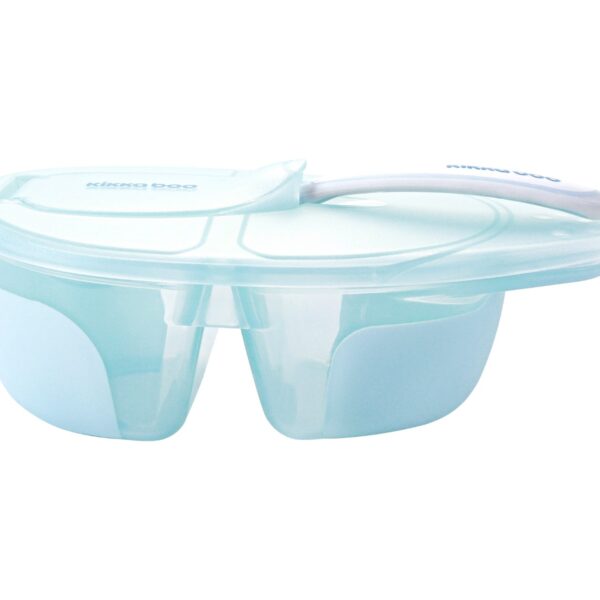 Купа с 2 отделения и лъжица Tasty Bluein stock