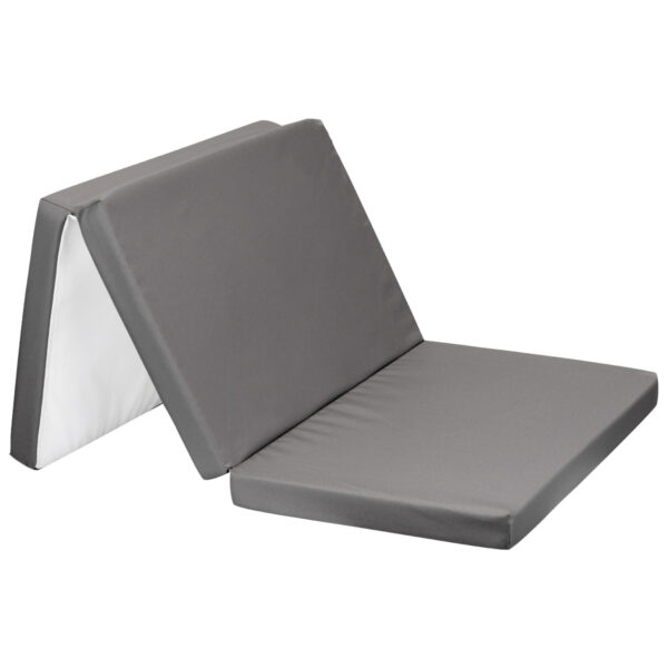 Сгъваем матрак 59/118/5 см полиестер Dark Greyin stock