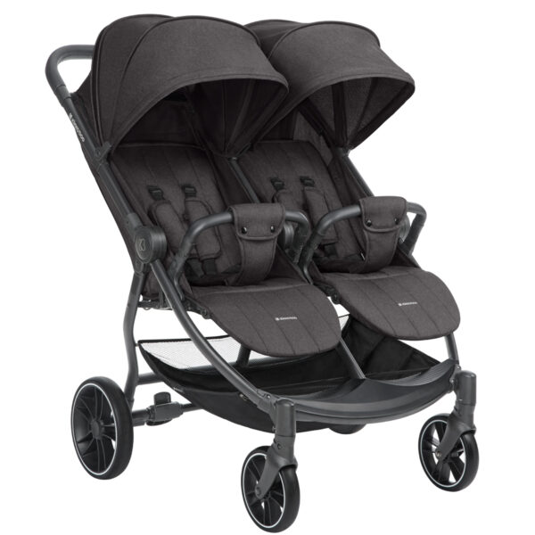 Количка за близнаци Happy 2 Dark Grey 2024in stock