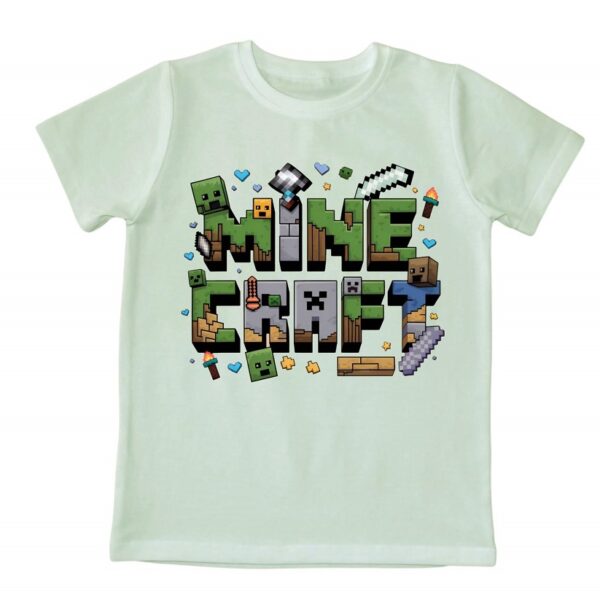 Зелена тениска Майнкрафт