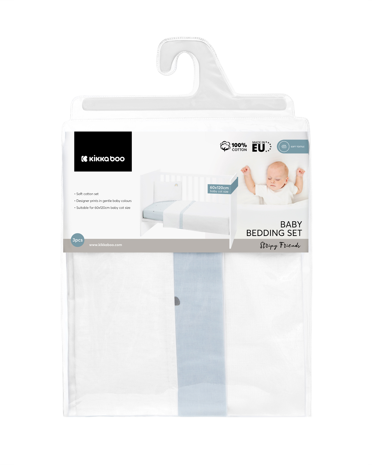 Бебешки спален комплект 3 части EU Style 60/120 Stripy Friendsin stock