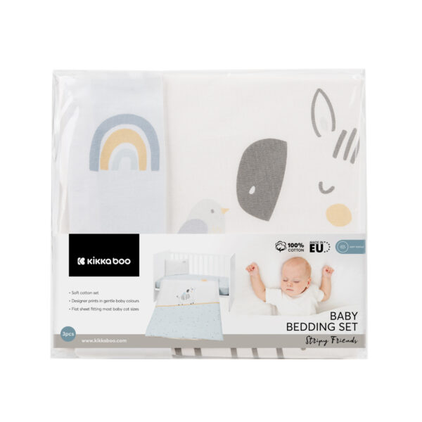 Бебешки спален комплект 3 части Stripy Friendsout of stock