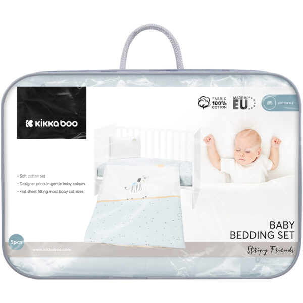 Бебешки спален комплект 5 части Stripy Friendsin stock