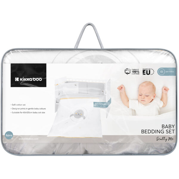 Бебешки спален комплект 6 части 60/120 Seally Meout of stock
